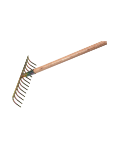 Gartenrechen mit gebogenen Zinken