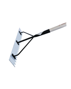 Teerkrücke gezahnt 80cm mit Stiel