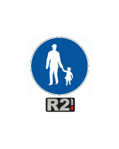 Vorschriftssignale 2.61/R2 HIP 60cm Fussweg 