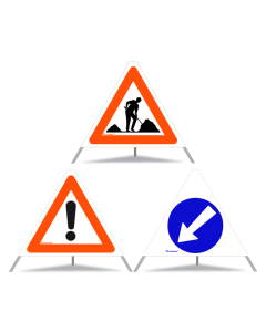 Triopan Faltsignal N 60cm | 3 Seiten verschieden