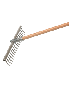 Gartenbau- und Saatrechen 18 ZK 54cm mit Stiel