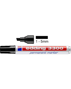 Filzstift schwarz Edding 3300 1 - 5mm