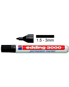 Filzstift schwarz Edding 3000 1.5 - 3mm